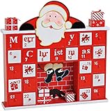Adventskalender aus Holz zum selber Befüllen 31x6x31 cm - 2