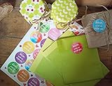 50 St. flache kleine Geschenktütchen, hellgrün - 3