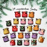 Adventskalender mit 24 köstlichen Marmeladen, Konfitüren und süßen Aufstrichen in Gläsern! - 3