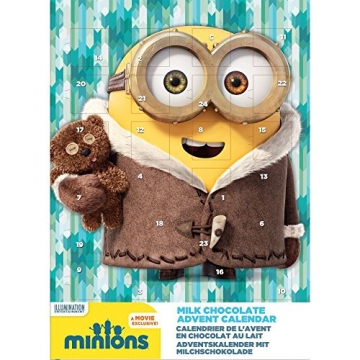 Adventskalender Minions - Motiv: Bob mit Teddybär